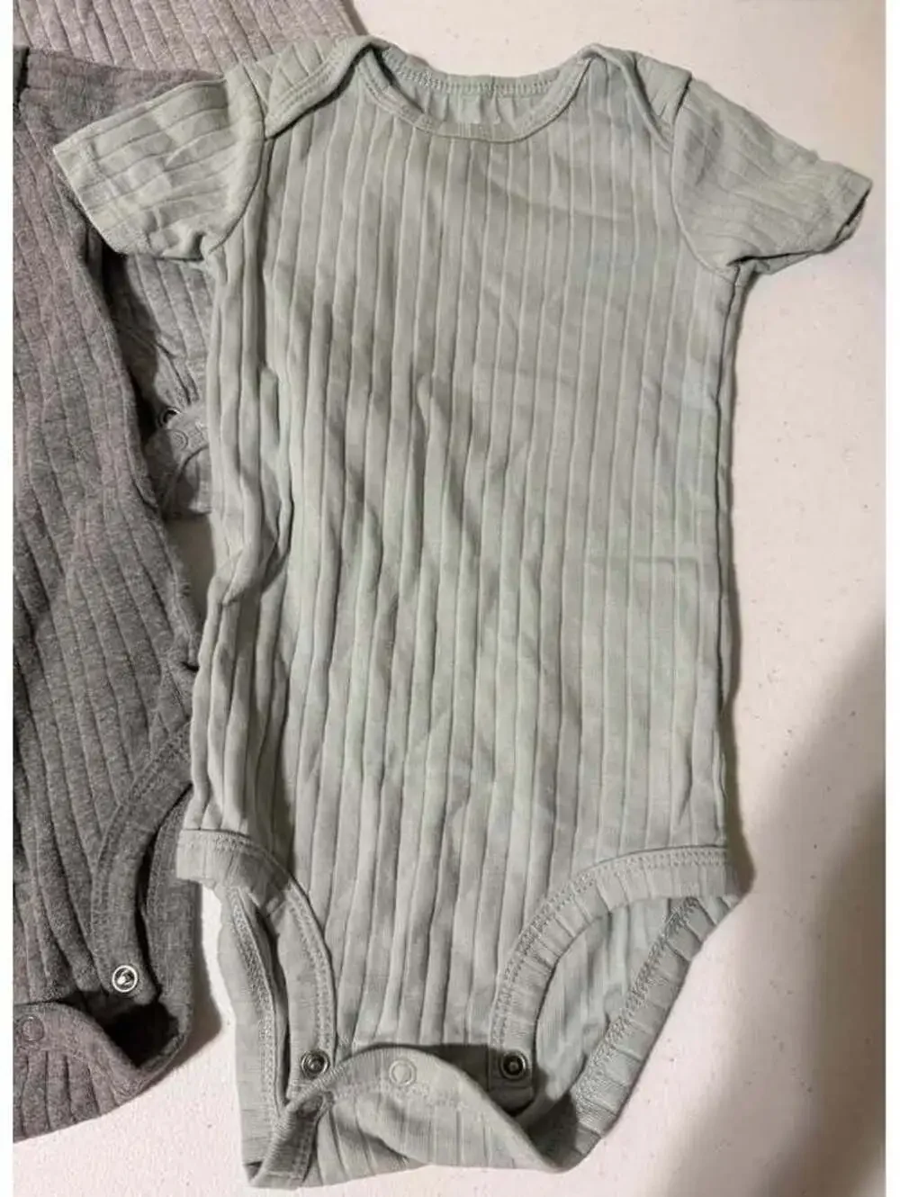 Carter's Short Sleeve Ribbed Bodysuits 3-Pack